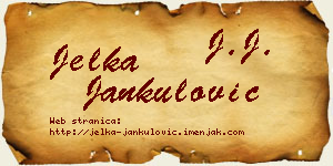 Jelka Jankulović vizit kartica